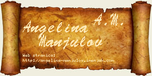 Angelina Manjulov vizit kartica